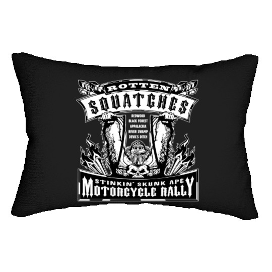 Rotten Squatches Stinkin' Skunk Ape Rally Lumbar Pillows