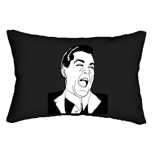Ray Laugh Meme byTaizTeez Lumbar Pillows