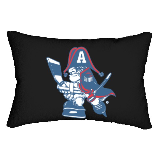 Milwaukee admiral cartoon Lumbar Pillows