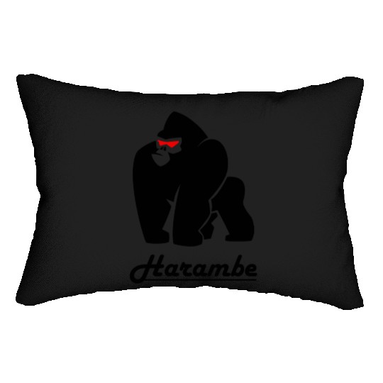Gorilla Black Lumbar Pillows