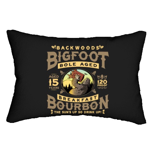 Backwoods Bigfoot Bole-Aged Breakfast Bourbon Lumbar Pillows