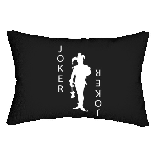 Joker Playing Card Gambling Lumbar Pillows