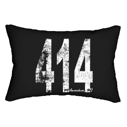Vintage Milwaukee Area Code 414 Lumbar Pillows