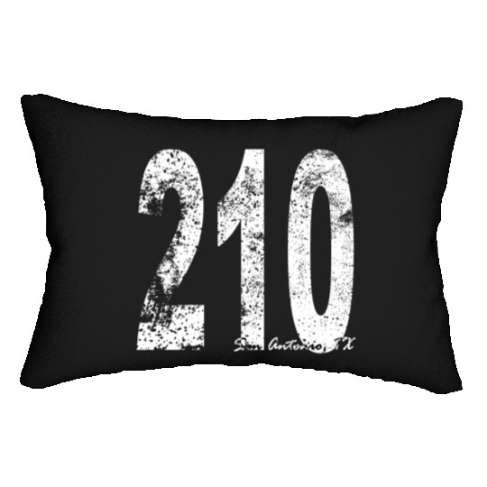 Vintage San Antonio Area Code 210 Lumbar Pillows