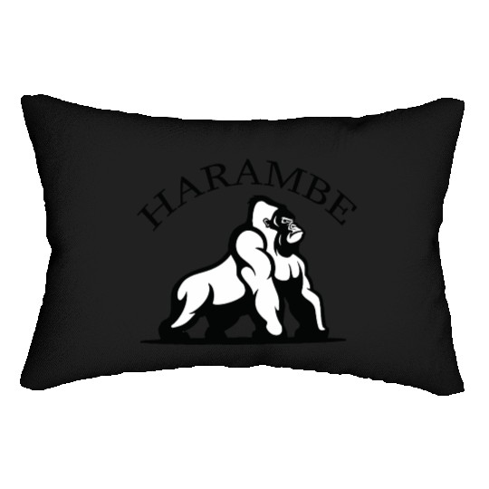 RIP Harambe Lumbar Pillows