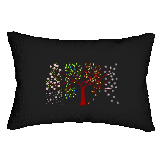 four seasons tree Lumbar Pillows