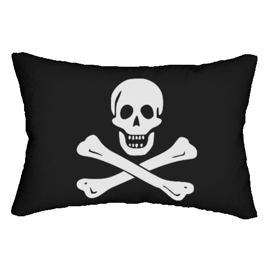 Skull and Crossbones Lumbar Pillows