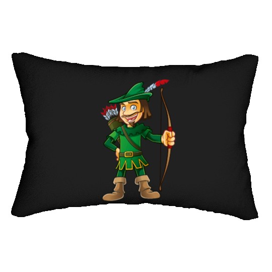 Robin Hood-arrows-bow-tale Lumbar Pillows