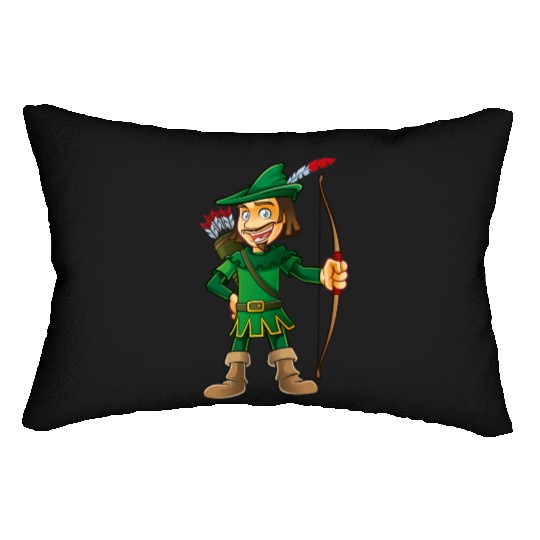 Robin Hood-arrows-bow-tale Lumbar Pillows
