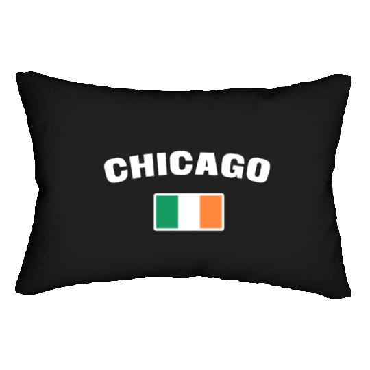 Saint Patrick's Day Chicago Irish Flag Lumbar Pillows