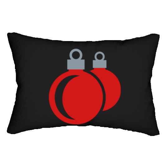 Christmas balls - xmas Lumbar Pillows