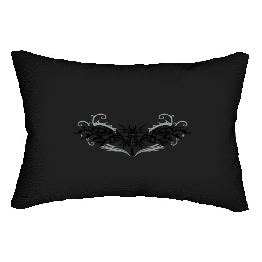 Great fire dragon with wings. Lumbar Pillows