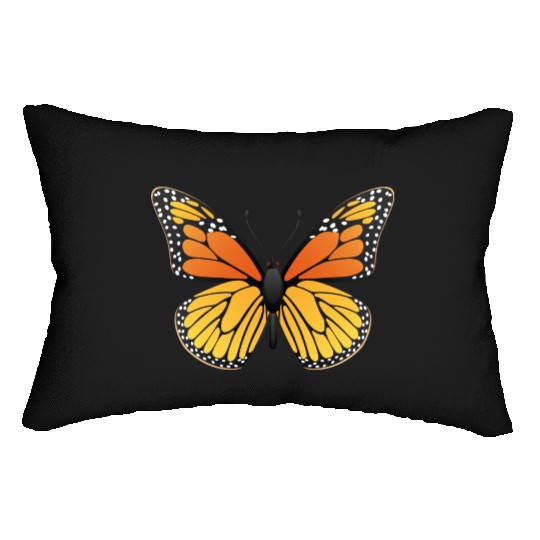 Monarch butterfly Lumbar Pillows