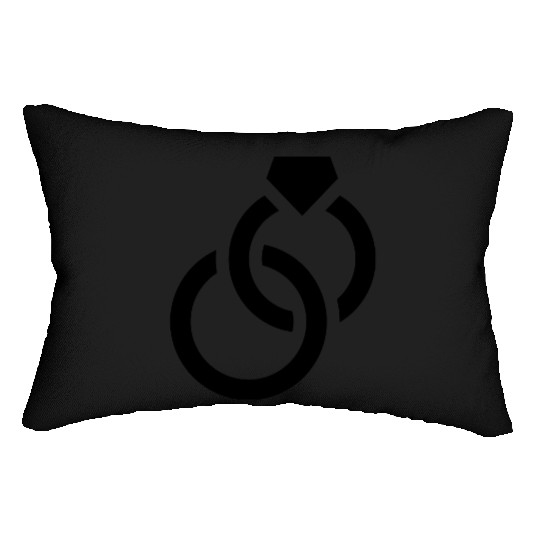 Wedding Rings Lumbar Pillows