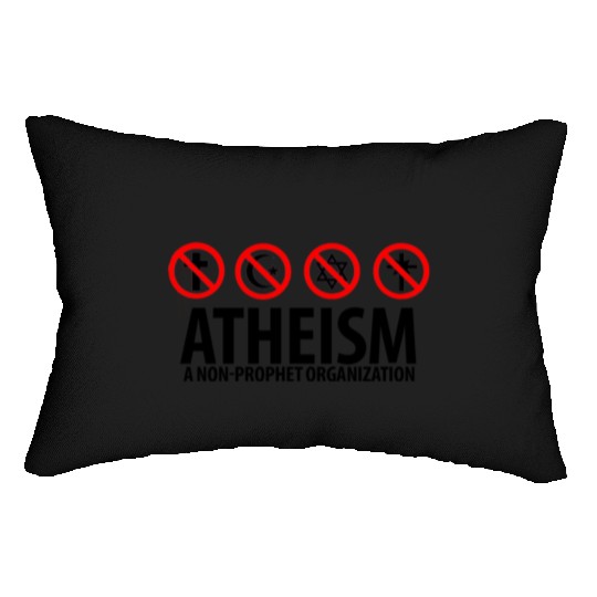Atheism: A Non Prophet Organization Lumbar Pillows