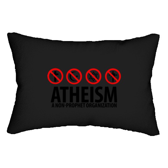 Atheism: A Non Prophet Organization Lumbar Pillows