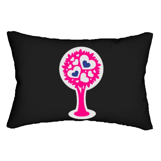 Heart Tree Lumbar Pillows