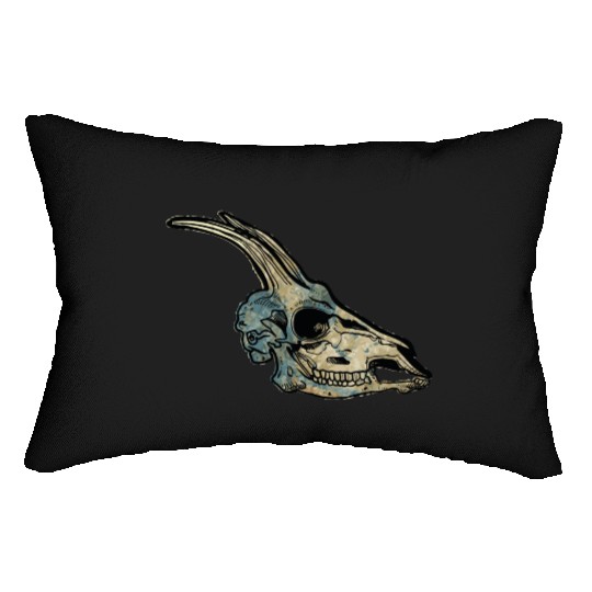 Capricorn skull Lumbar Pillows