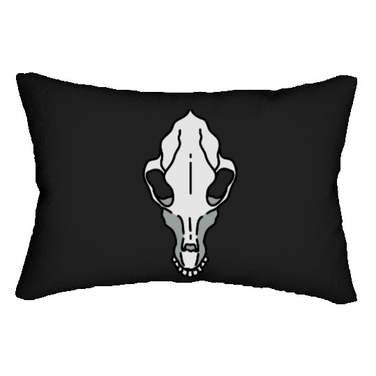 goat skull Lumbar Pillows