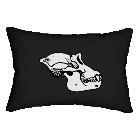 ape skull Lumbar Pillows