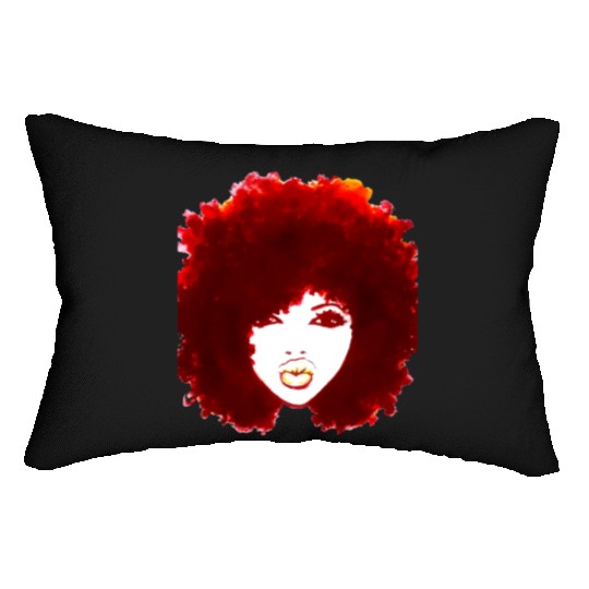 Natural Hair Curly Hair Autumn Afro Lumbar Pillows Tees