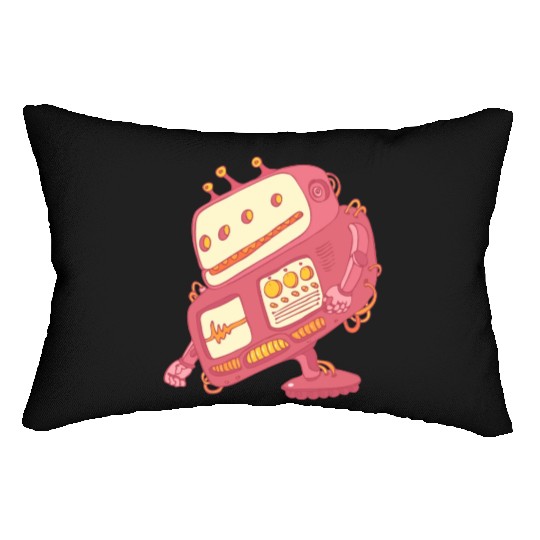 17 robot 24 png vectorstock 4842445 Lumbar Pillows