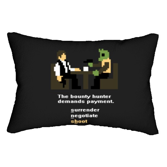 Han and Greedo 8-Bit Lumbar Pillows