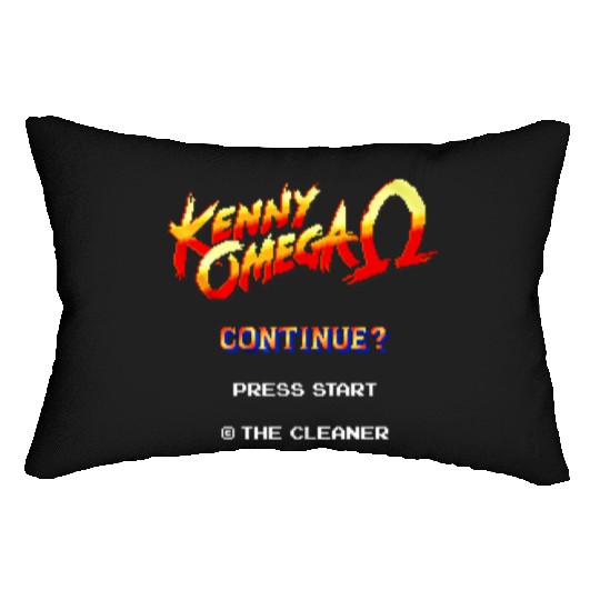 kenny omega game 8 bit Lumbar Pillows