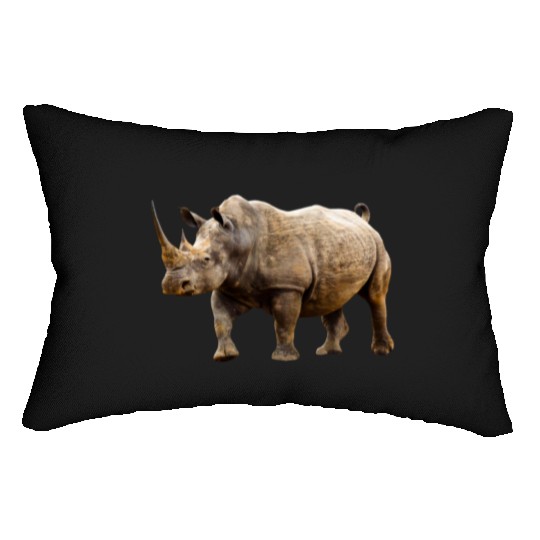 rhinoceros hippo nashorn1 Lumbar Pillows