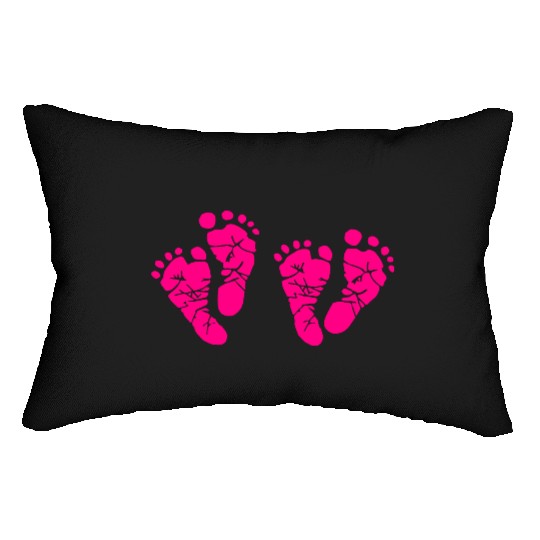 Twin Baby Feet - Pregnancy - Maternity - Mom to be Lumbar Pillows