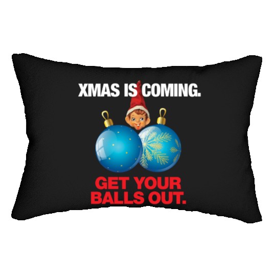 Christmas Balls Lumbar Pillows