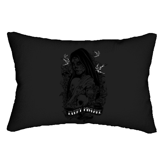 Santa Muerte Holy Woman Skull Mexico Dead Saint Lumbar Pillows