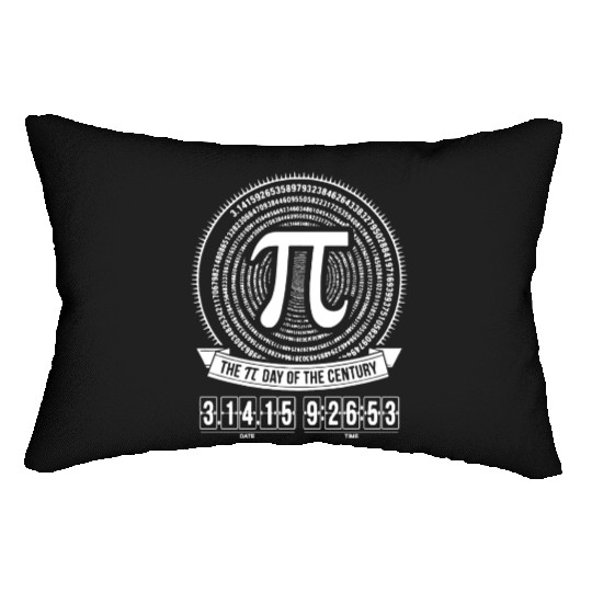 The pi day of the century math Lumbar Pillows