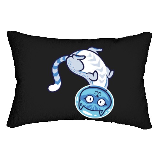 Space cat Lumbar Pillows