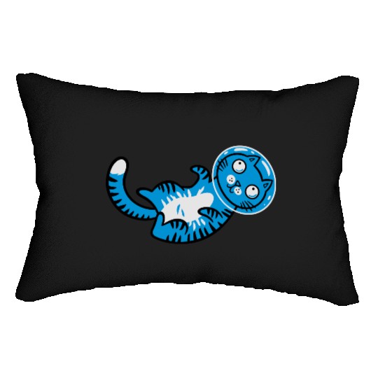 Space cat Lumbar Pillows
