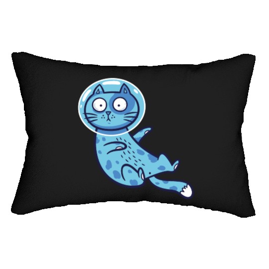 Space cat Lumbar Pillows