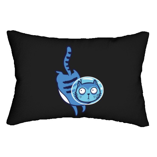 Space cat Lumbar Pillows