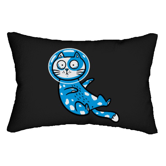 Space cat Lumbar Pillows
