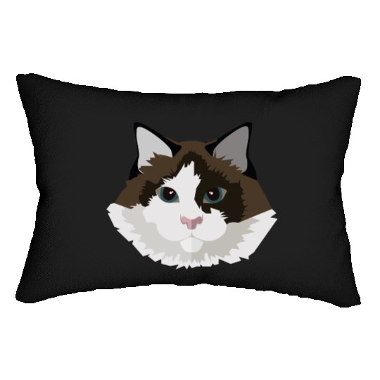 Cat face Lumbar Pillows