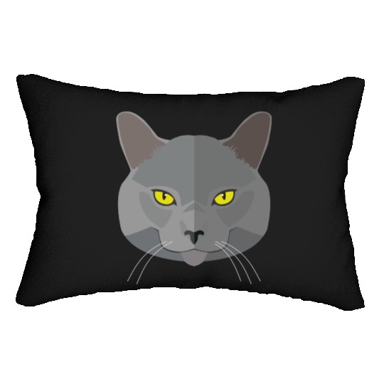 Cat face Lumbar Pillows
