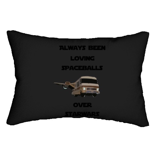 spaceballs over starwars Lumbar Pillows