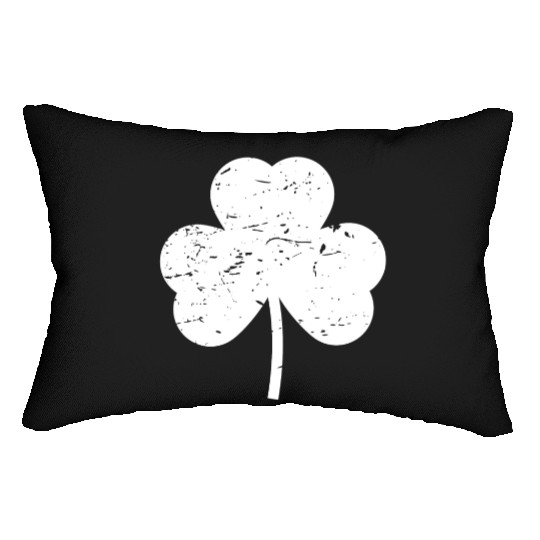 Shamrock white distressed Lumbar Pillows