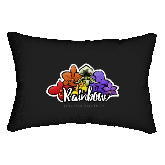 Rainbow Orchid Society Lumbar Pillows