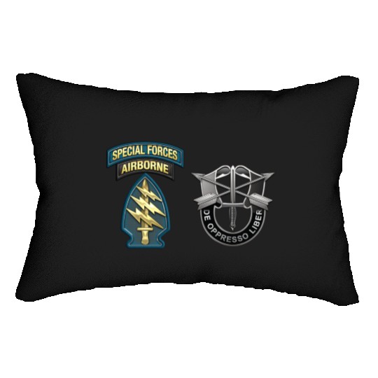 U S Army Special Forces Green Berets SSI DUI Lumbar Pillows