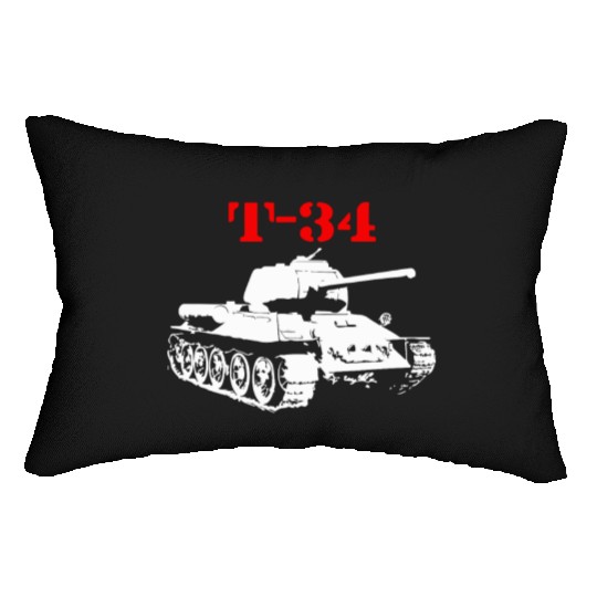 T 34 Soviet Russin World War II Tank Lumbar Pillows