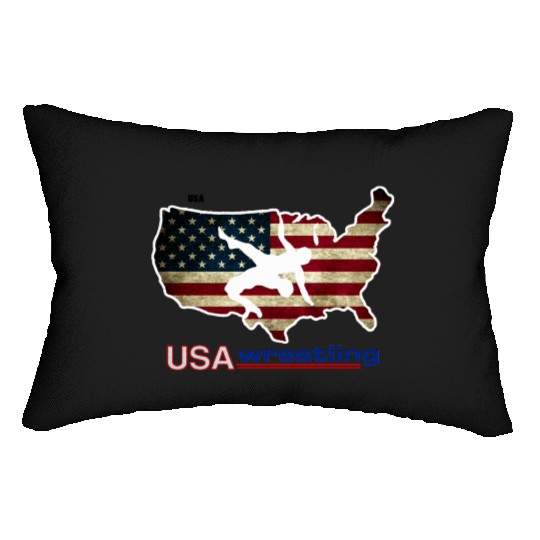USA Wrestling Lumbar Pillows