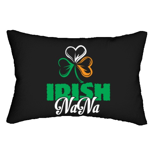 Irish Nana Shamrock Clover - Cute Irish Lumbar Pillows