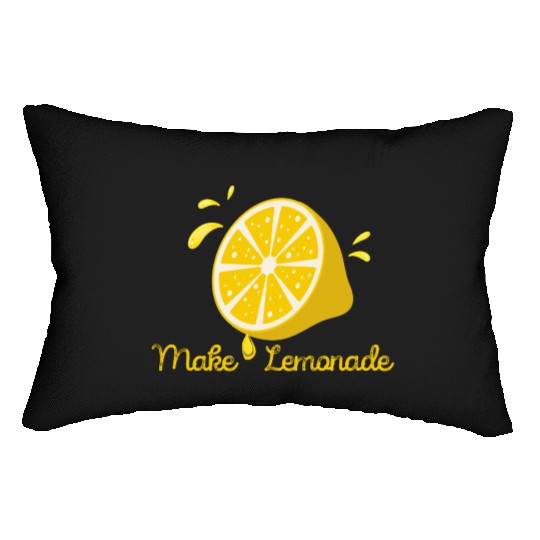 Make Lemonade From Life Lemons Lumbar Pillows