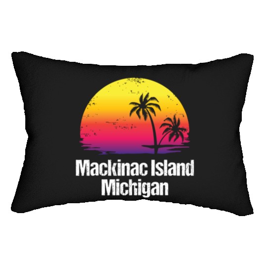 Summer Vacation Mackinac Island Lumbar Pillows