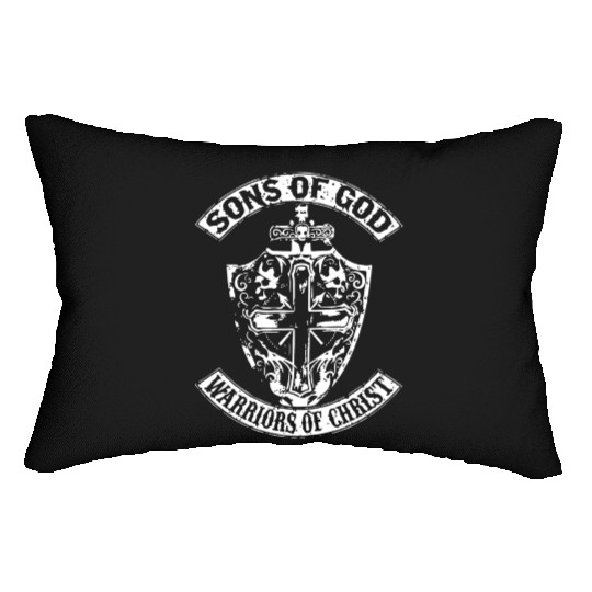 Sons of god warriors of christ Lumbar Pillows